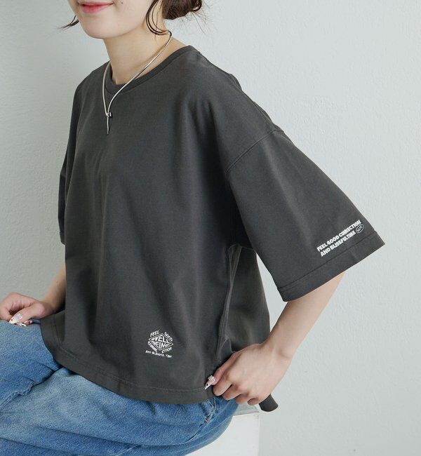  「【F&B】オーガニックコットン混ロゴTシャツ」|Tシャツ・カットソー|