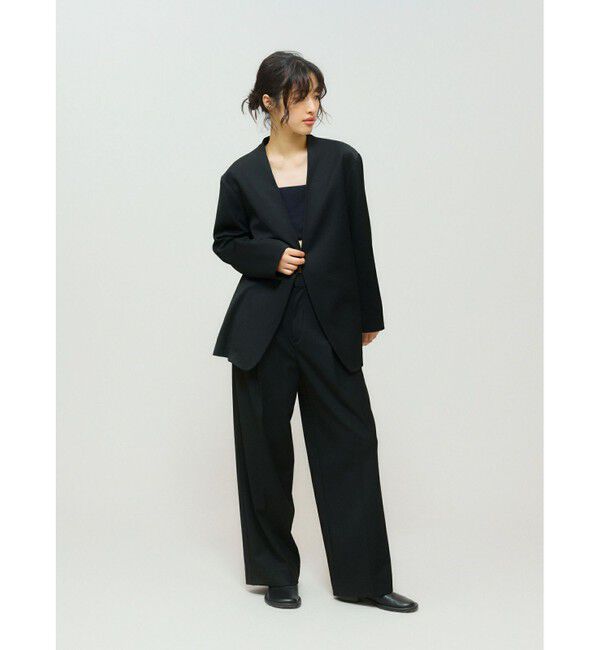 MIDIUMISOLID「MIDIUMISOLID for Ladies ストレートスラックス」|スラックス|