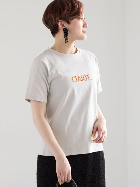 Te chichi「ウレタン刺繍ロゴスタンダードTシャツ」|Tシャツ・カットソー|グレー