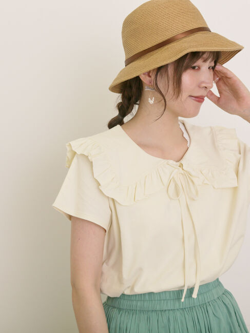 Samansa Mos2「セーラー襟Tシャツ」|Tシャツ・カットソー|キナリ