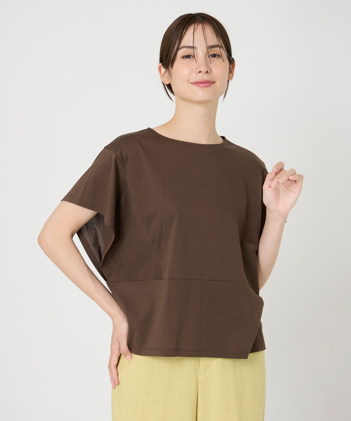 7-IDconcept.「デザインスリーブカットソー」|Tシャツ・カットソー|