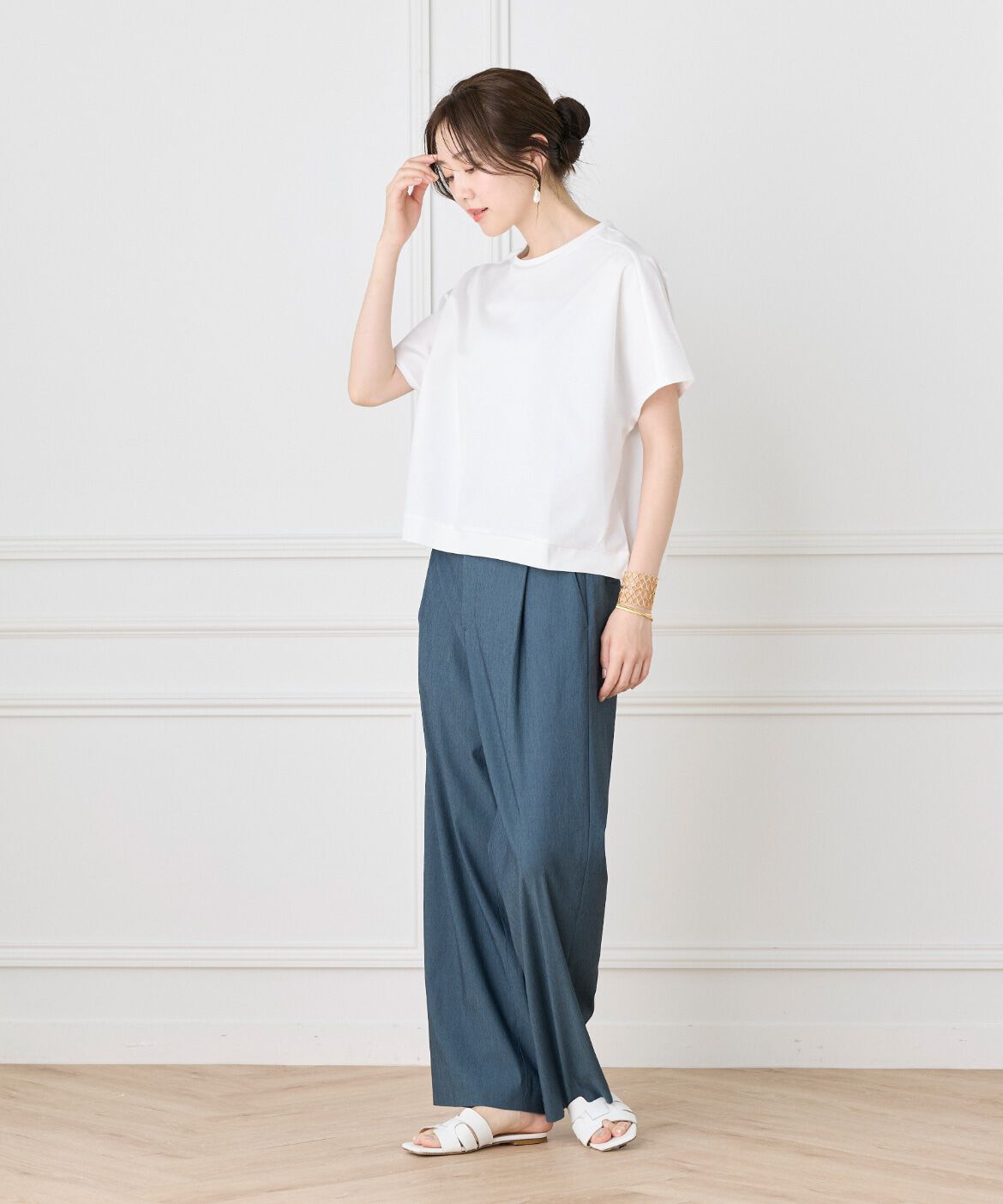 7-IDconcept.「《大きいサイズ》ドルマンスリーブプルオーバー《日本製》」|Tシャツ・カットソー|