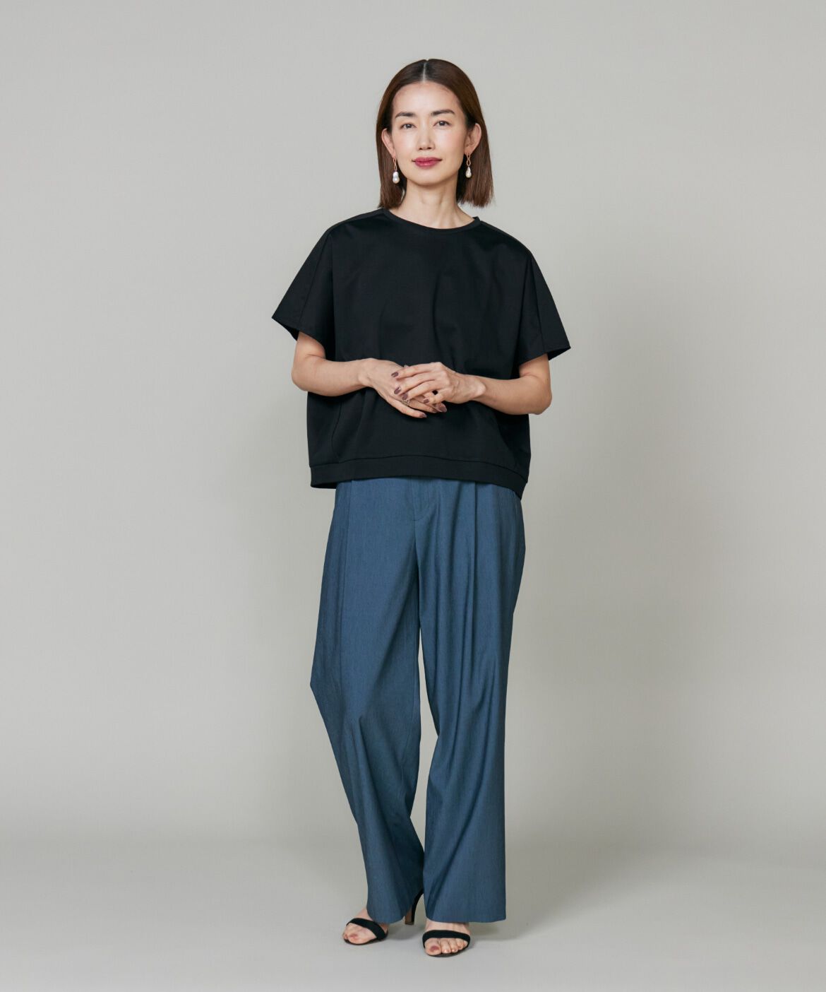 7-IDconcept.「《大きいサイズ》ドルマンスリーブプルオーバー《日本製》」|Tシャツ・カットソー|