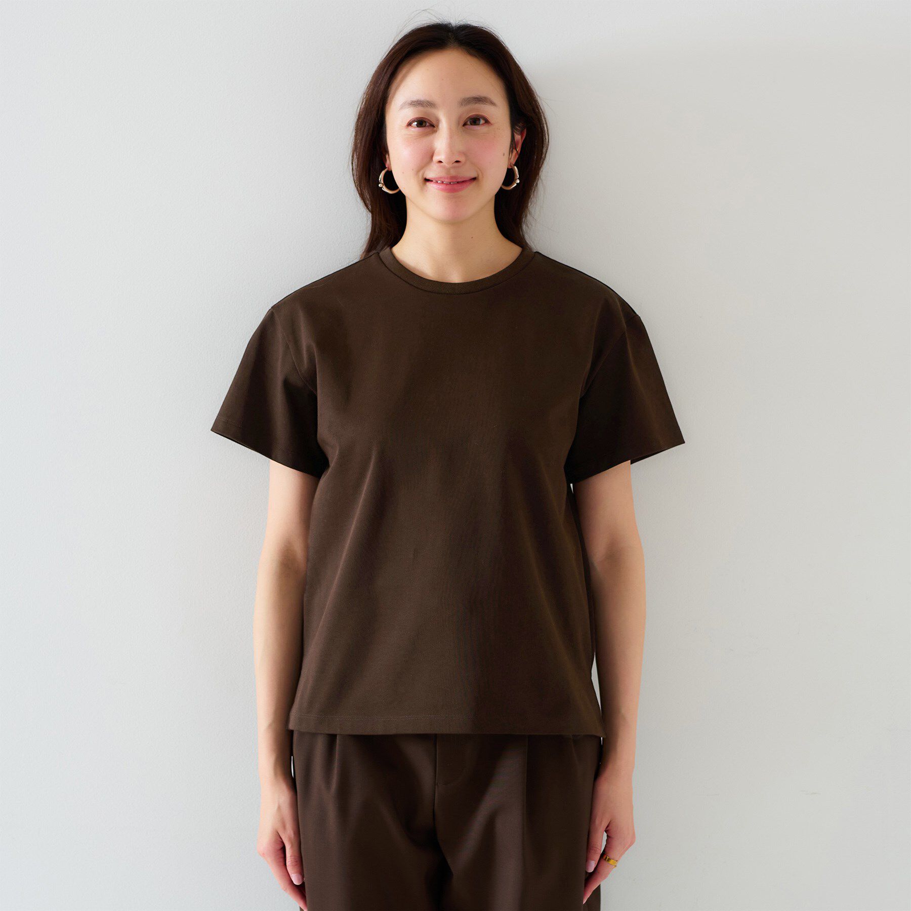 UNTITLED「【ベーシック/インナーにも/手洗い可】クルーネックプルオーバー」|Tシャツ・カットソー|