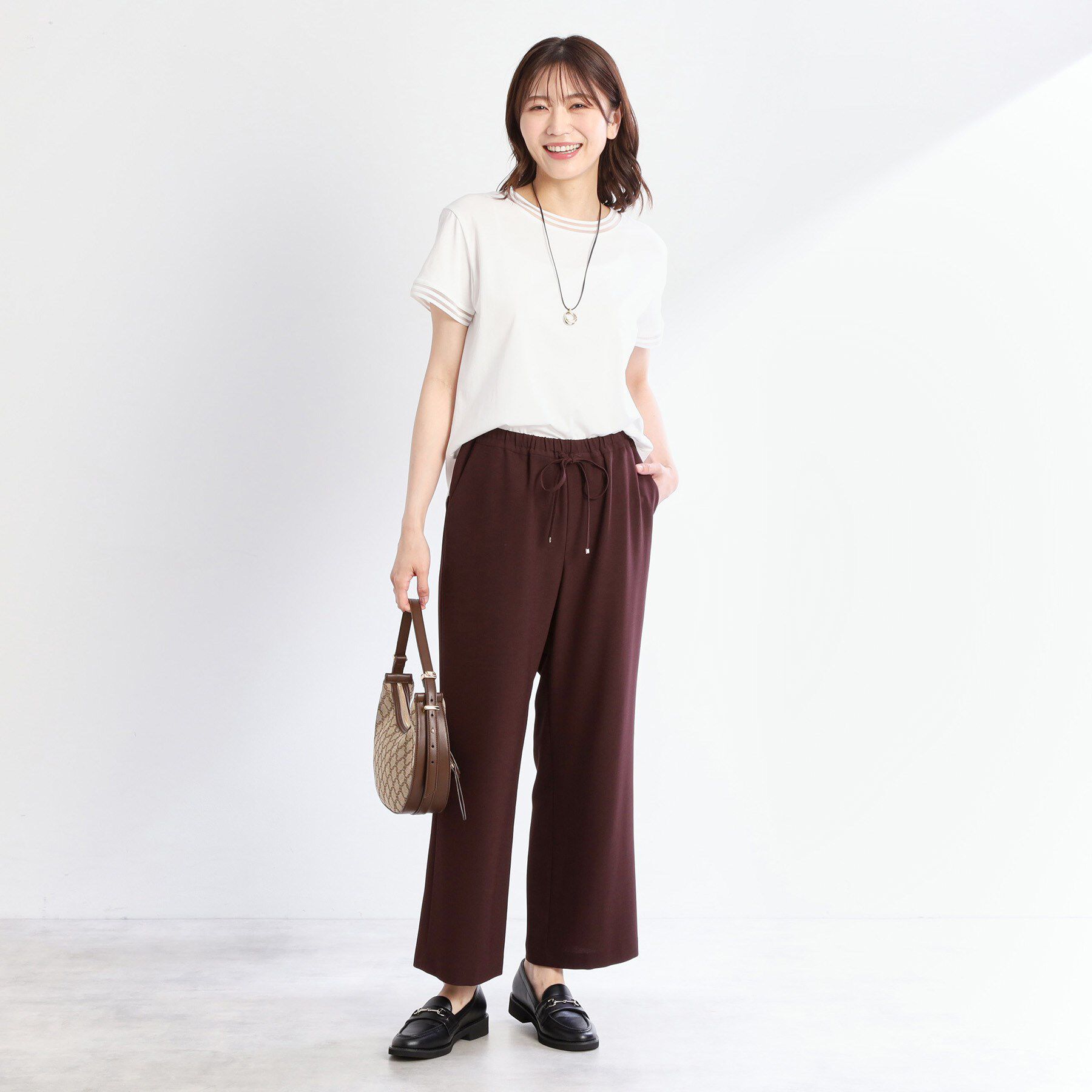 Reflect「【接触冷感／マシンウォッシュ可／ウエスト総ゴム】ワイドシルエットパンツ」|その他|
