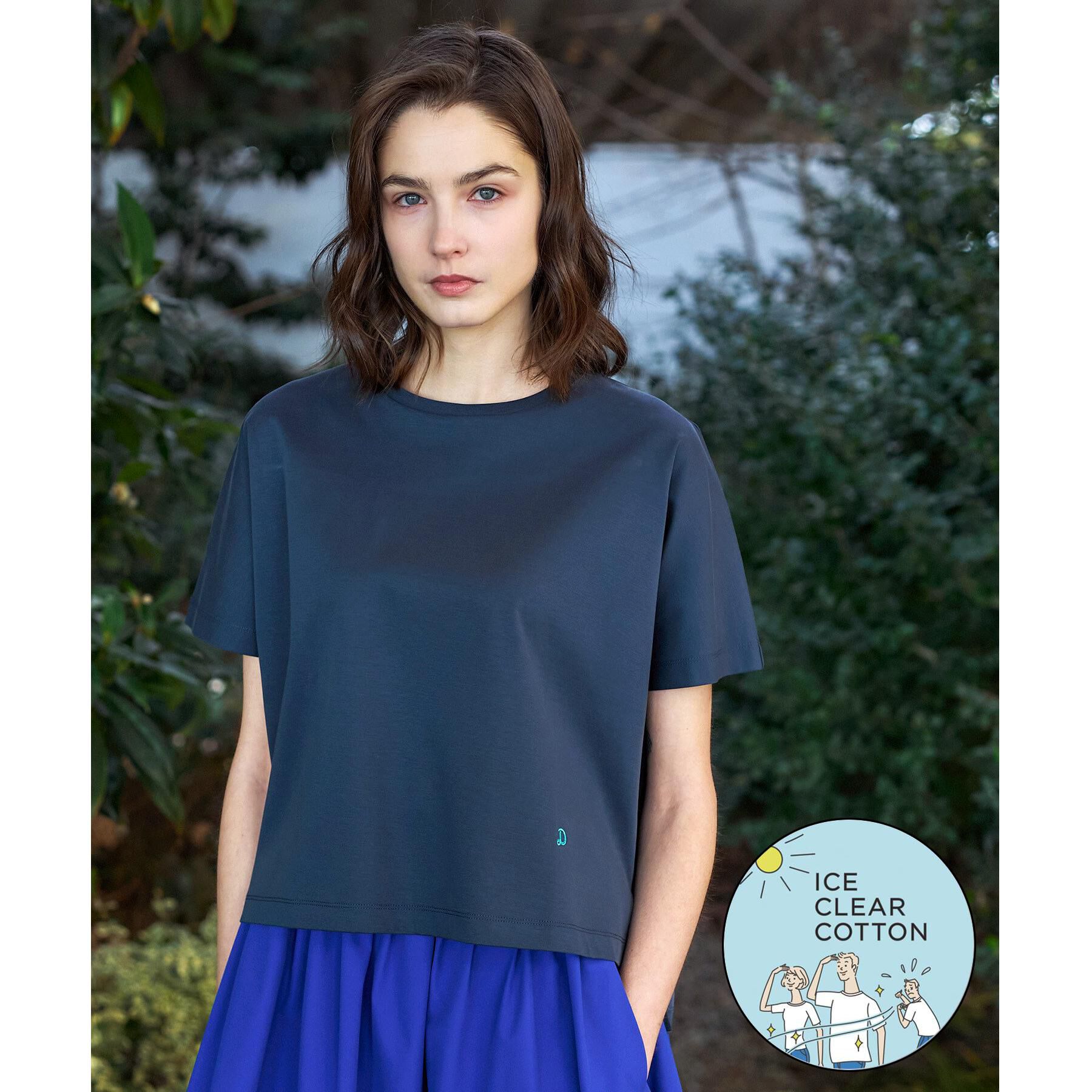 DRESSTERIOR「【接触冷感／抗菌防臭／消臭】アイスクリアコットンドルマンTシャツ」|Tシャツ・カットソー|スミクロ(018)