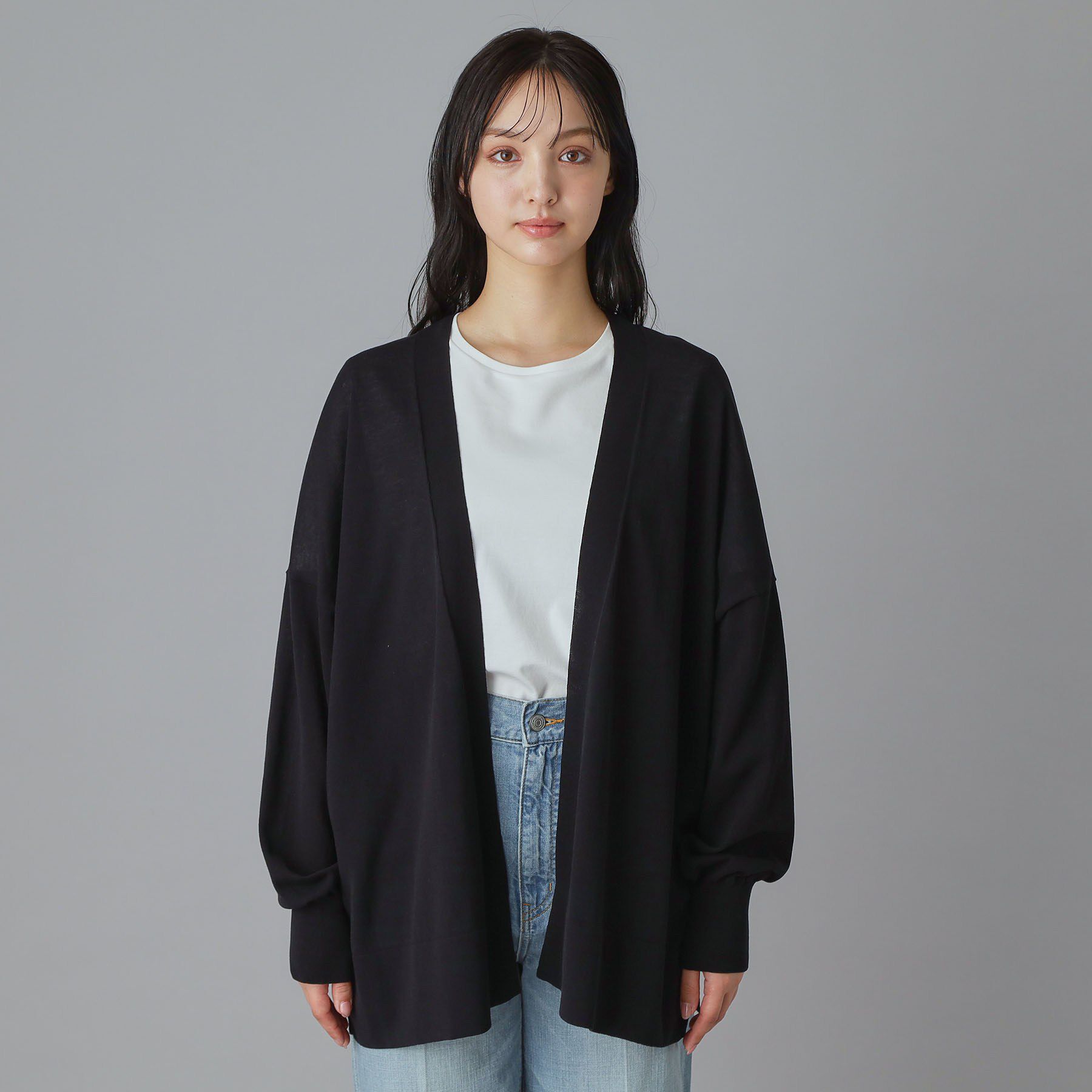 DRESSTERIOR「【接触冷感/UVカット】ウォッシャブル スピンコットン カーディガン」|カーディガン|