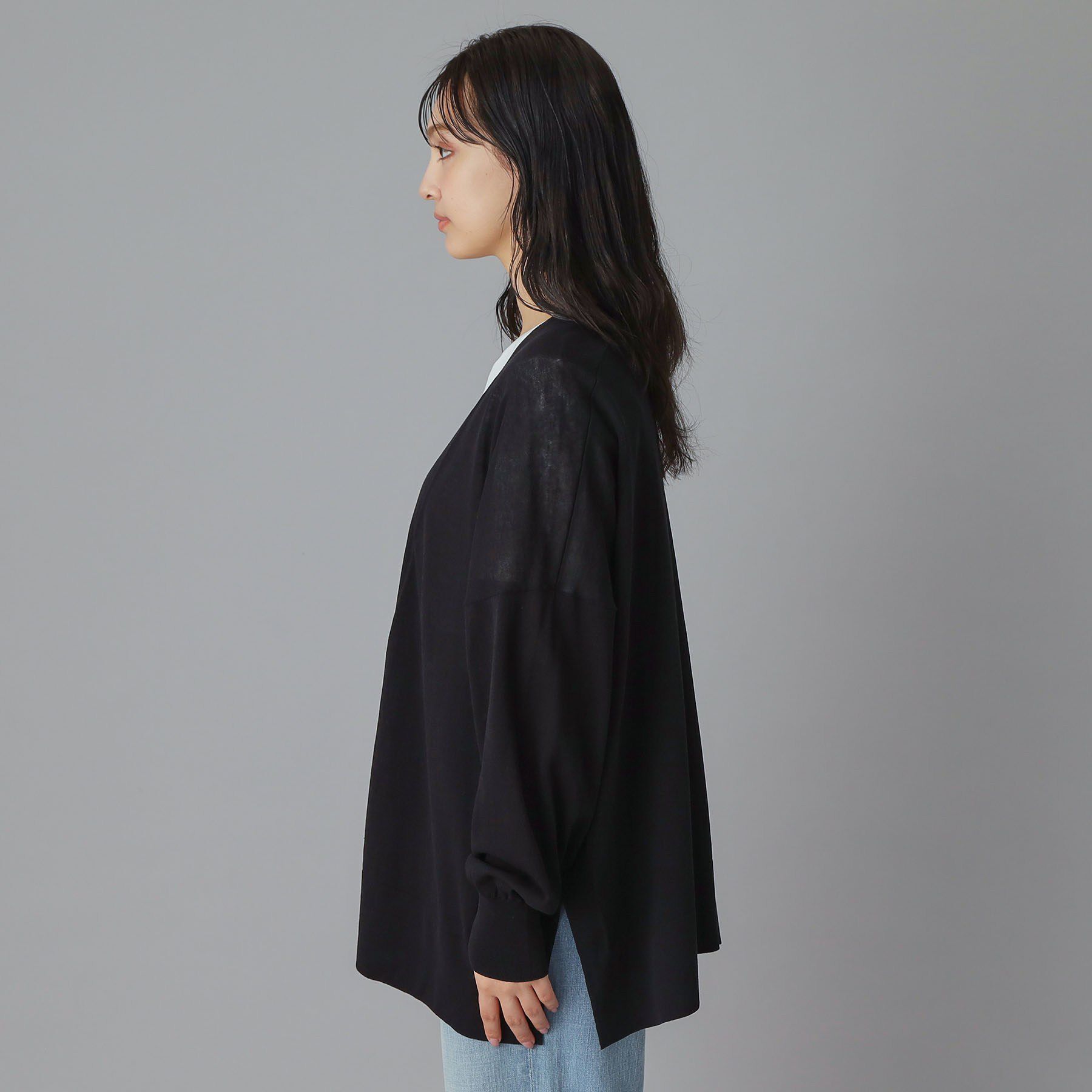 DRESSTERIOR「【接触冷感/UVカット】ウォッシャブル スピンコットン カーディガン」|カーディガン|