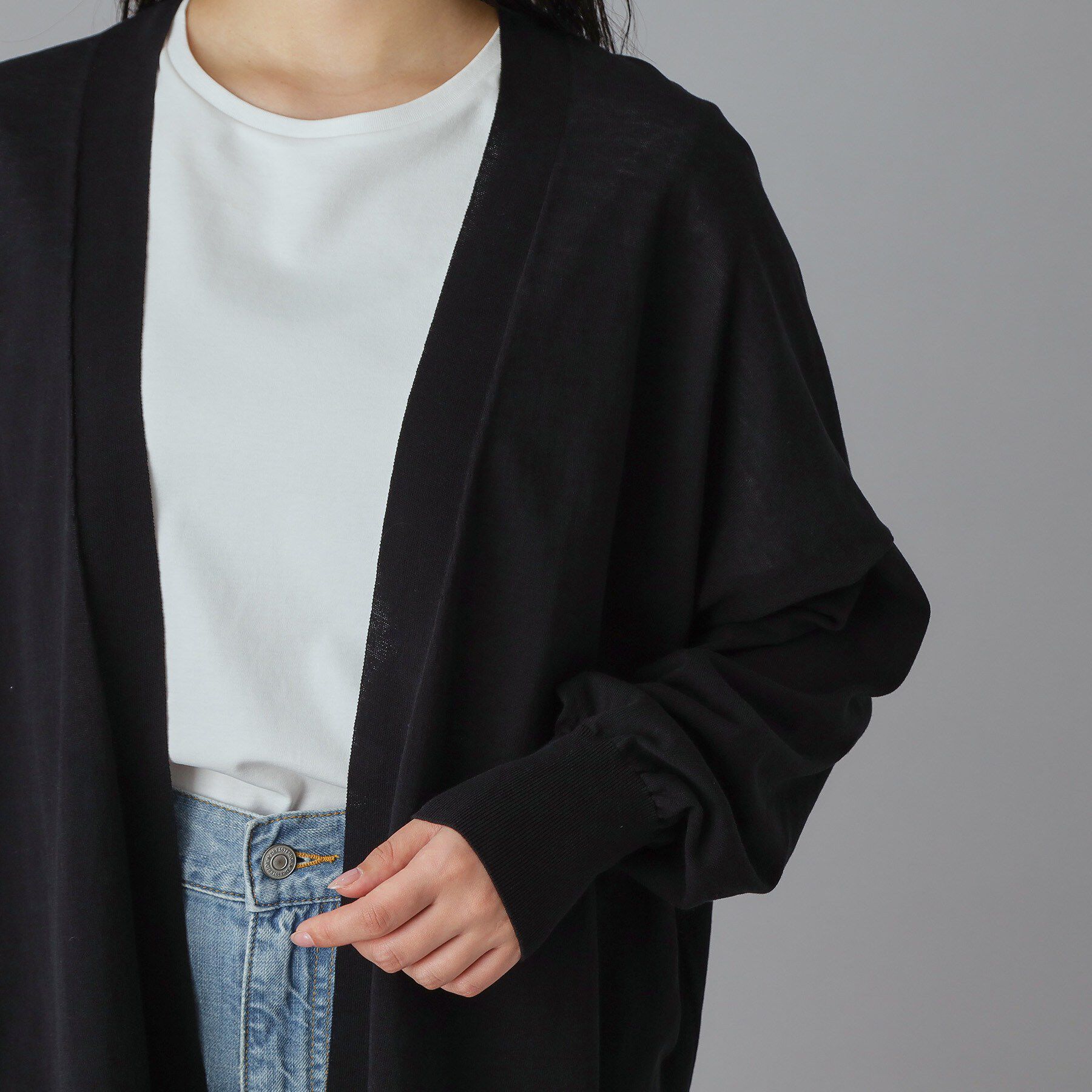 DRESSTERIOR「【接触冷感/UVカット】ウォッシャブル スピンコットン カーディガン」|カーディガン|
