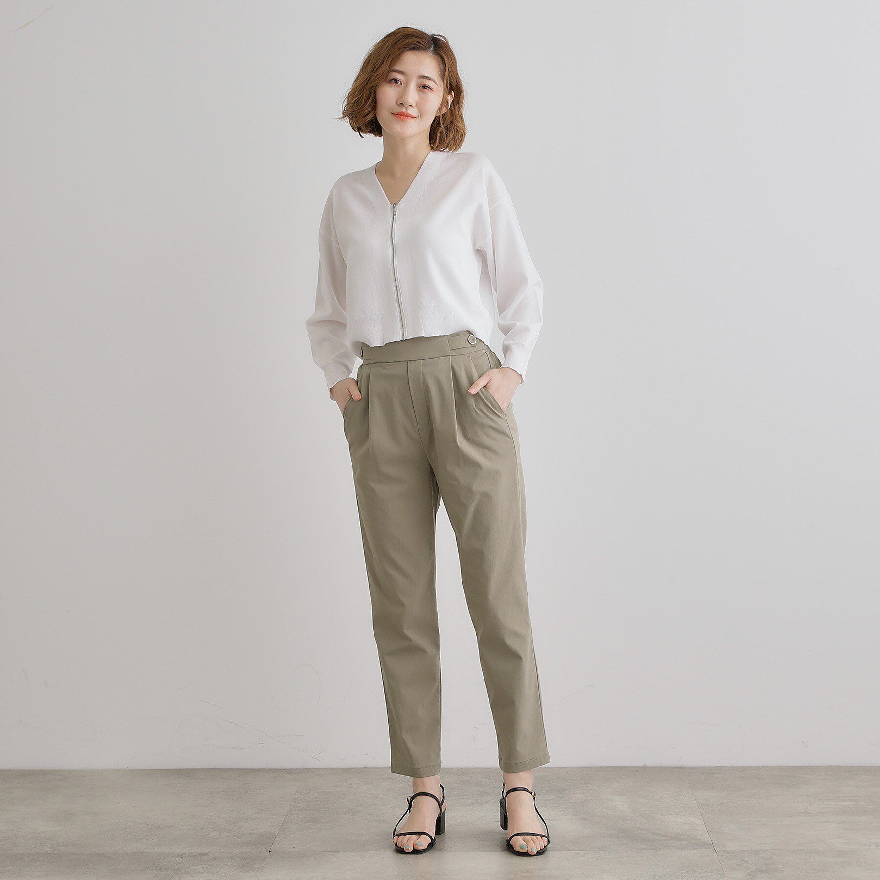 grove「【冷感】サマーハイパーストレッチテーパードパンツ」|その他|