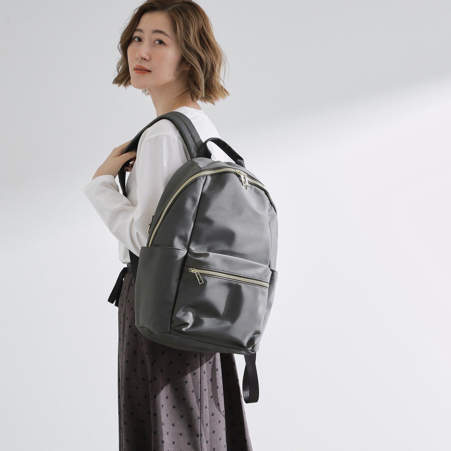 grove「【インスタ】人間工学撥水多機能リュック」|リュック|カーキ(027)