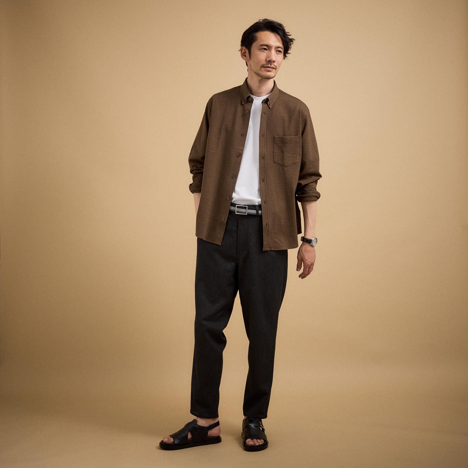 TAKEO KIKUCHI「ゴムメッシュリバーシブルベルト」|ベルト|