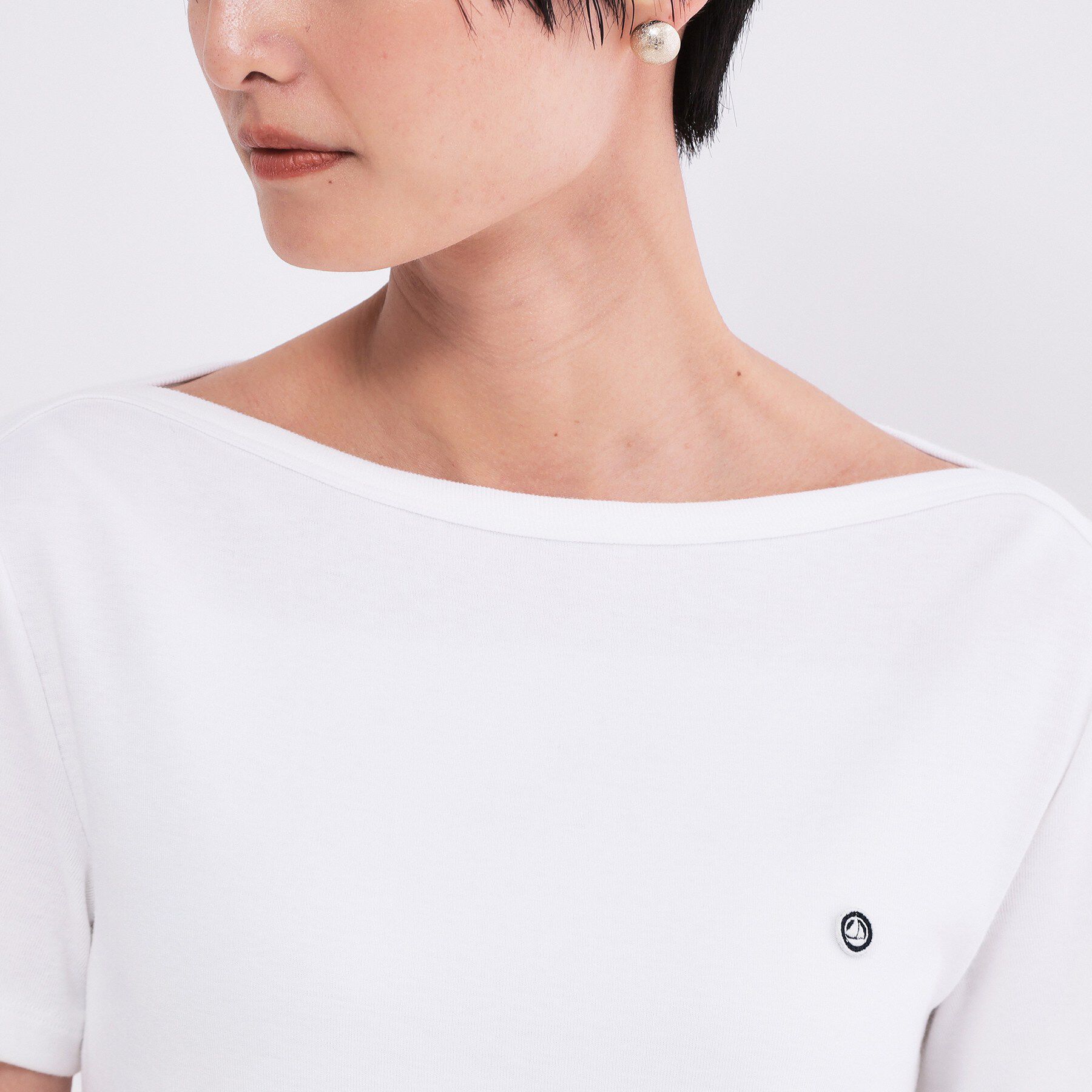 OPAQUE.CLIP「【PETIT BATERU／プチバトー】ボートネック半袖Tシャツ」|Tシャツ・カットソー|