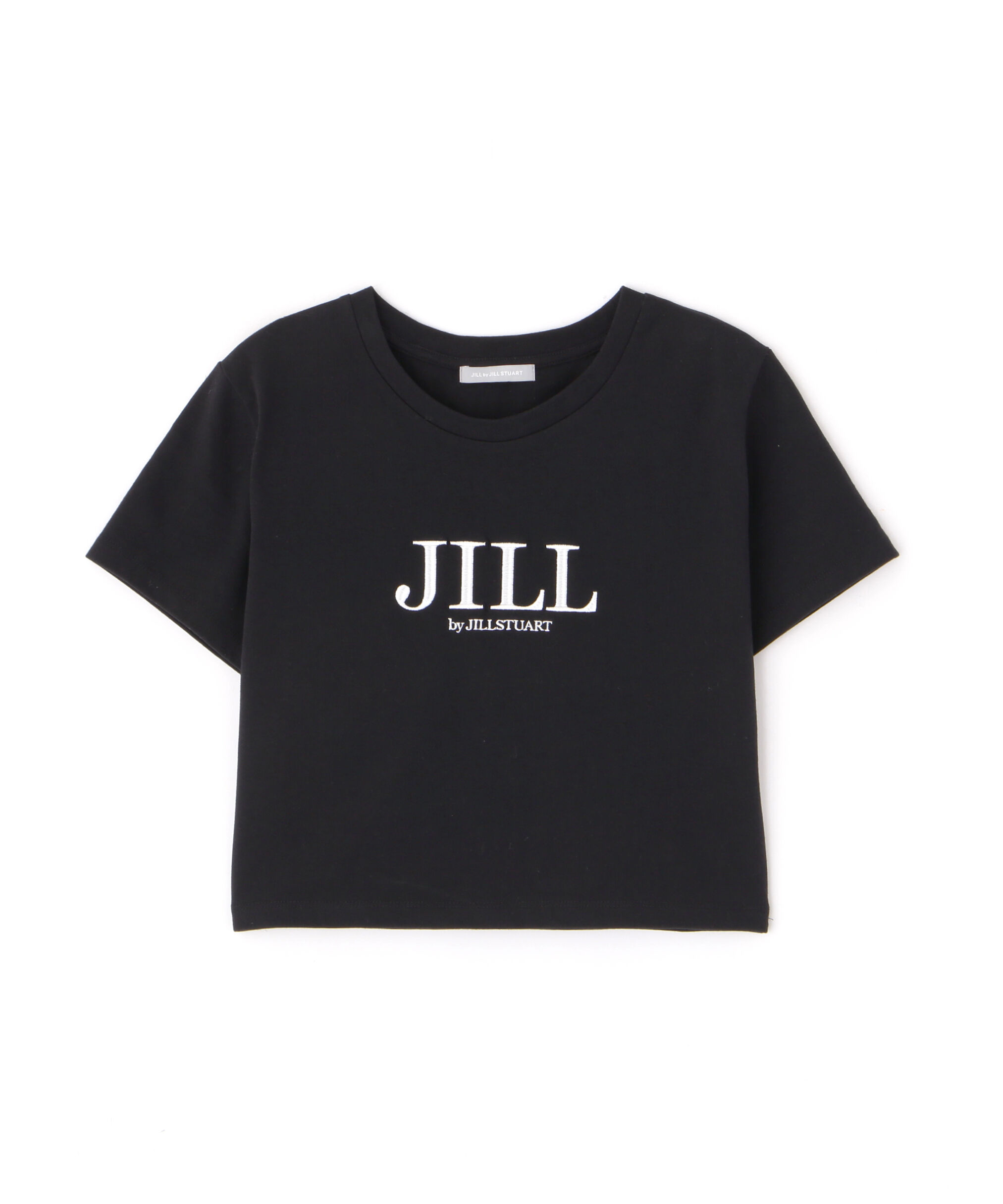  「ショート丈刺繍ロゴTシャツオーガニックコットン」|Tシャツ・カットソー|