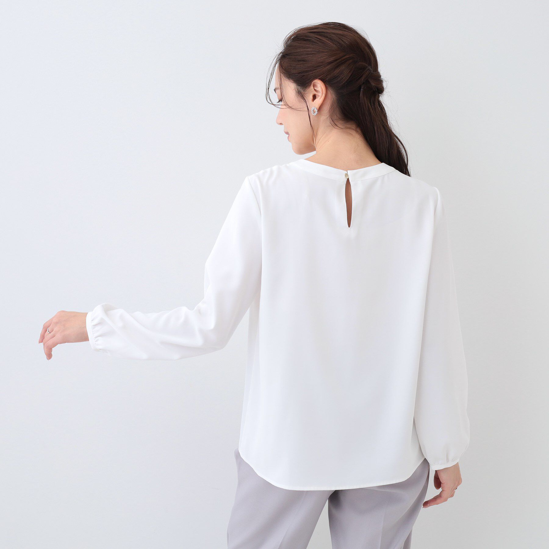 SHOO･LA･RUE「イージーケア ボウタイブラウス」|シャツ・ブラウス|