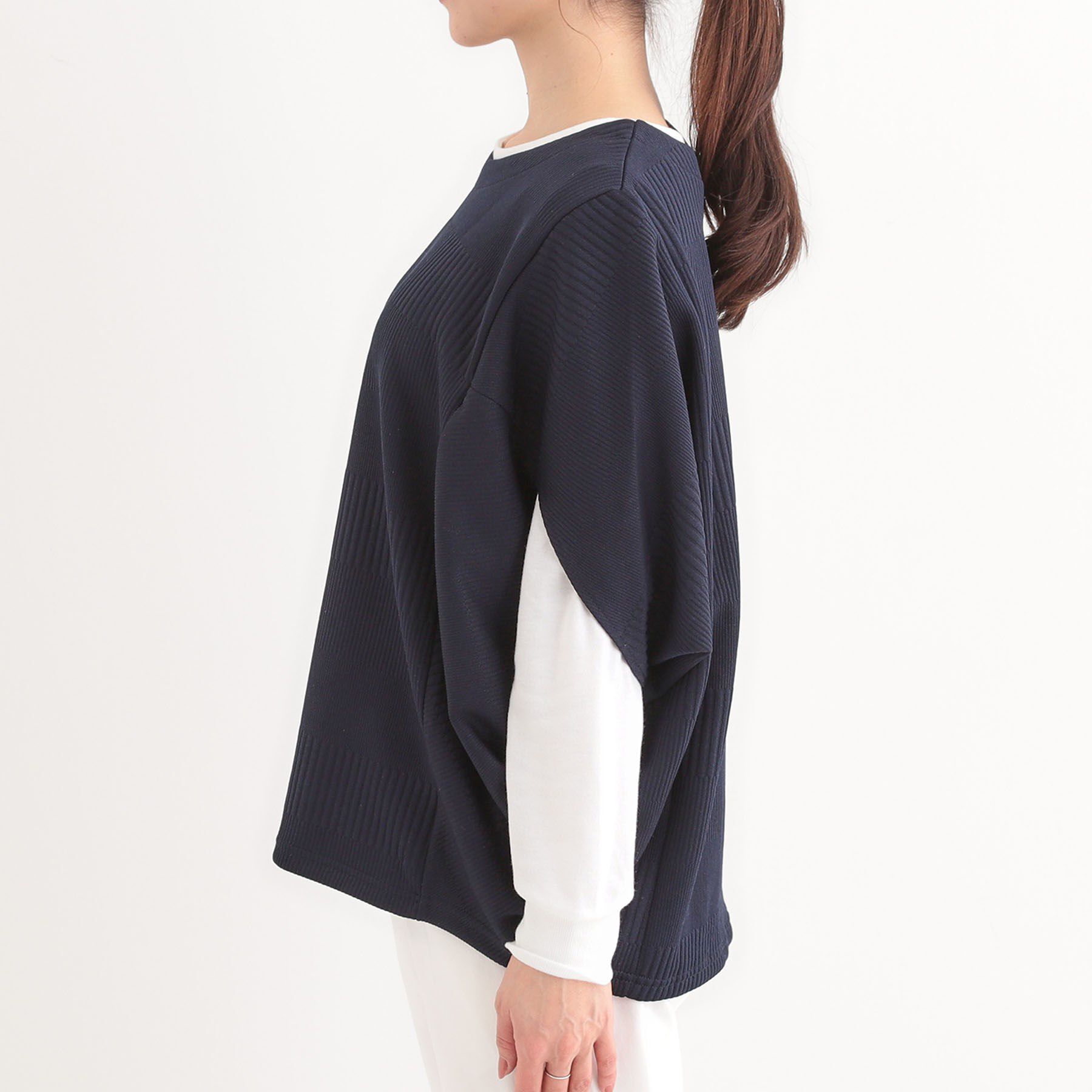 SHOO･LA･RUE「【2点セット/体型カバー】ロングシーズン楽しめる モモンガトップス＆ロンT」|その他|
