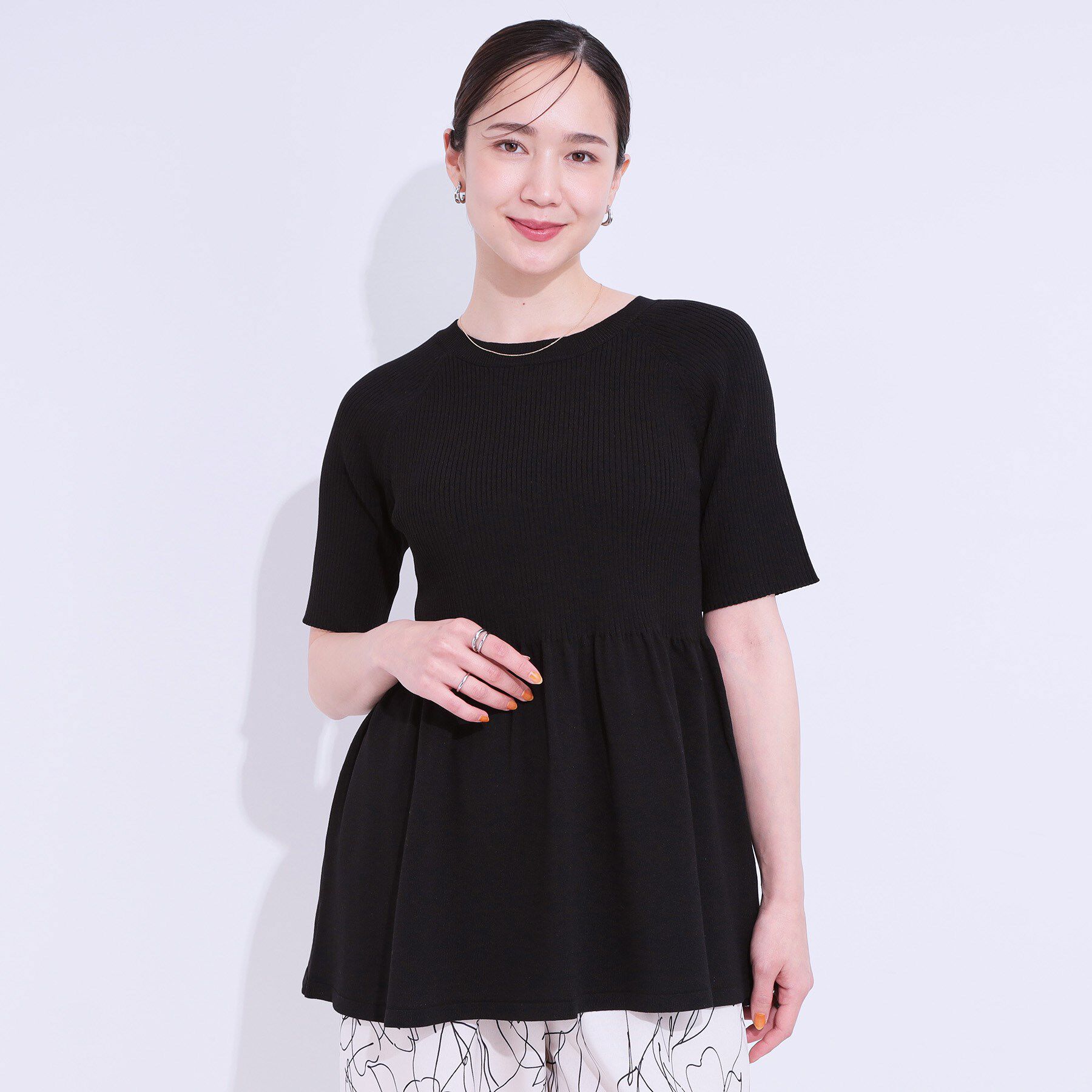 SHOO･LA･RUE「ペプラムニットトップス」|ニット・セーター|