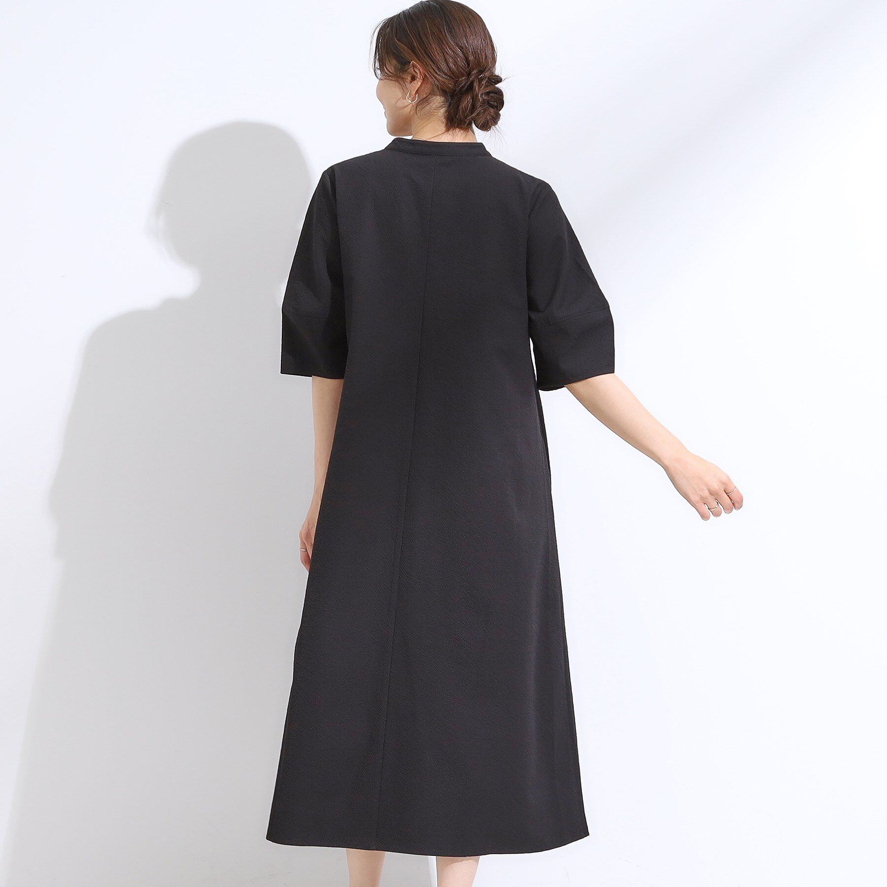 SHOO･LA･RUE「一枚で着映え お袖ランタンワンピース」|ワンピース|