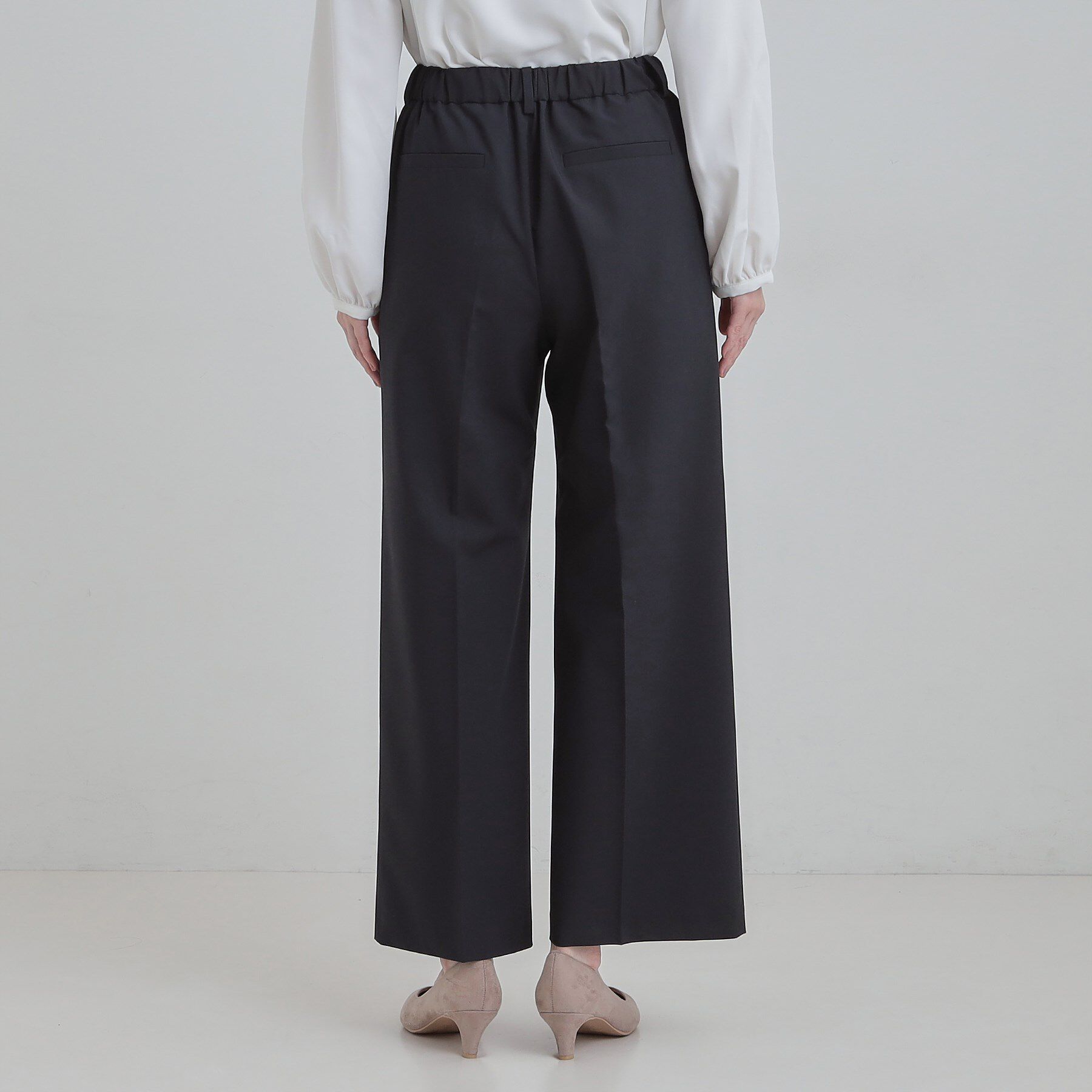 SHOO･LA･RUE「【洗濯機可/セットアップ可】サラっと軽やか ワイドストレートパンツ」|その他|