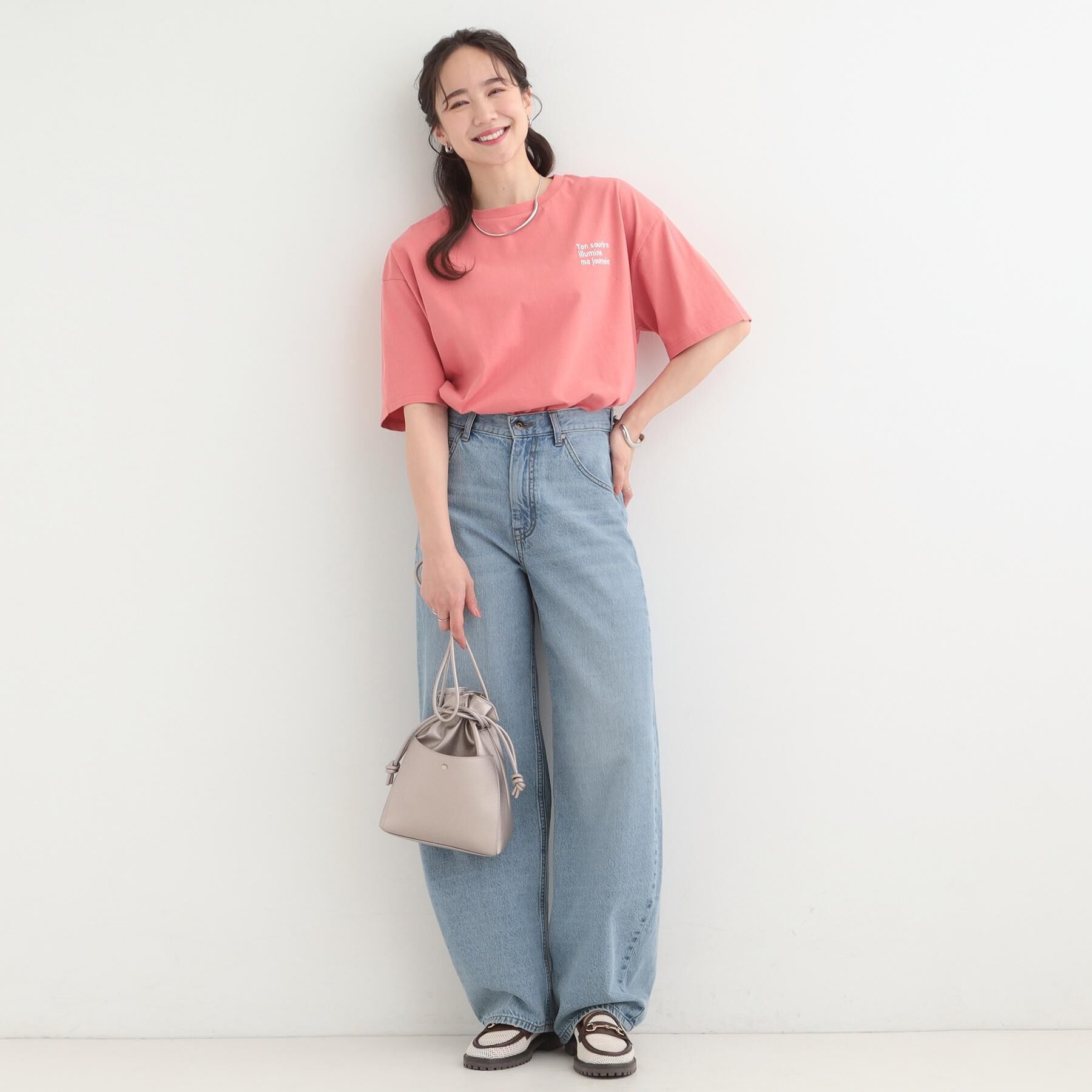 SHOO･LA･RUE「【SHOO・LA・RUE DENIM】ゆるっと決まる こなれカーブデニムパンツ」|デニム|