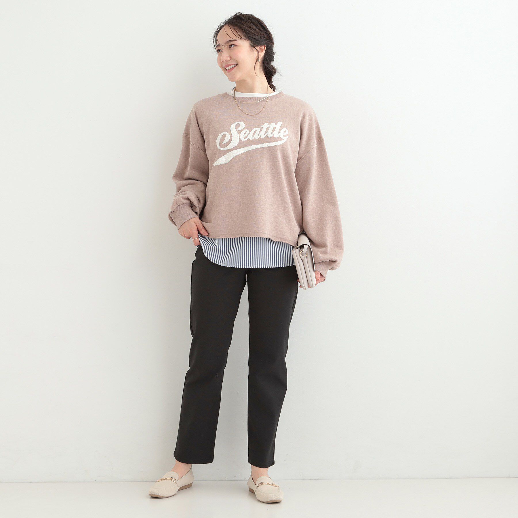 SHOO･LA･RUE「【洗濯機可/SS-LL/ストレッチ】すらっときれい見え 大人のストレッチストレートパンツ」|その他|