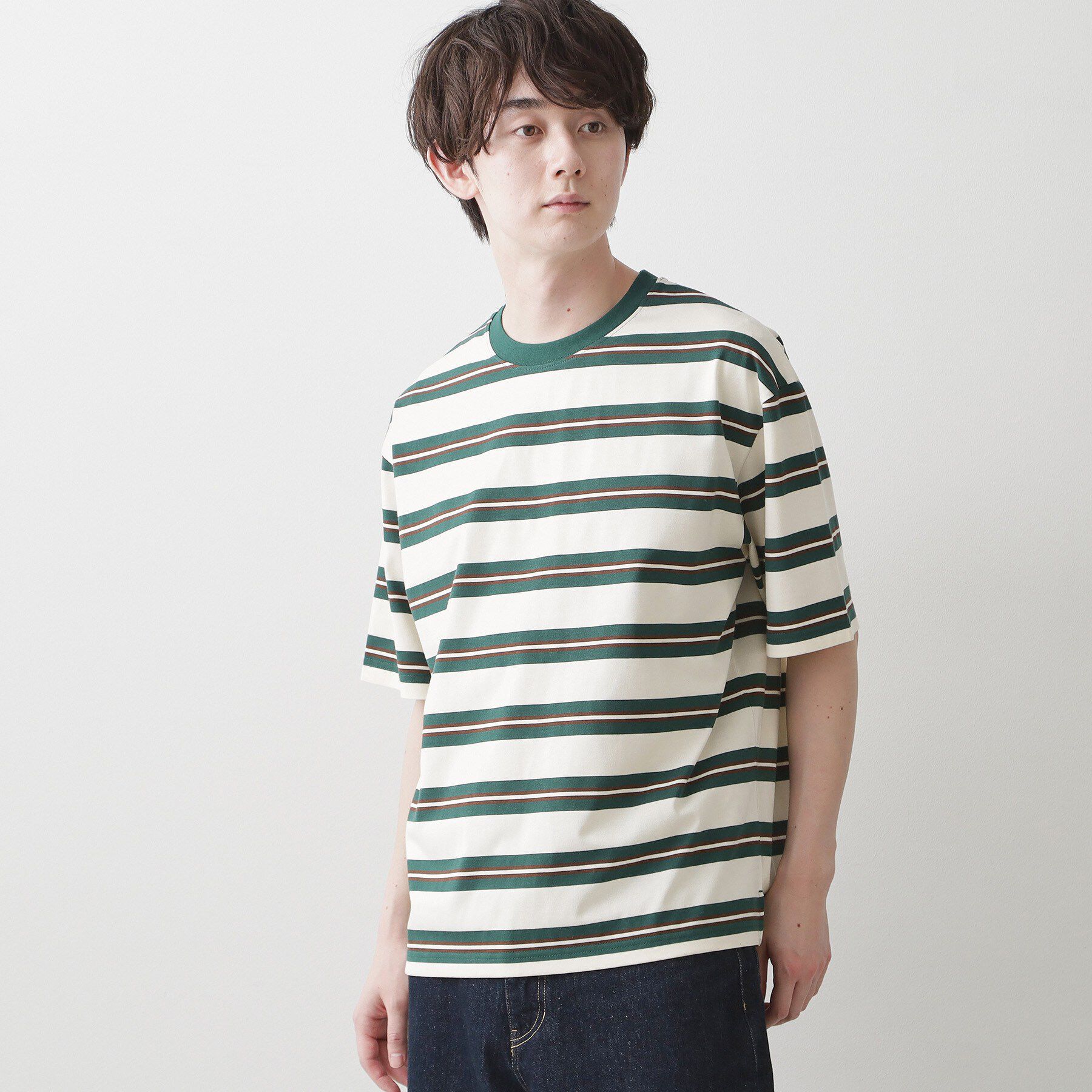 Dessin「【洗える】ボーダークルーカットソー」|Tシャツ・カットソー|