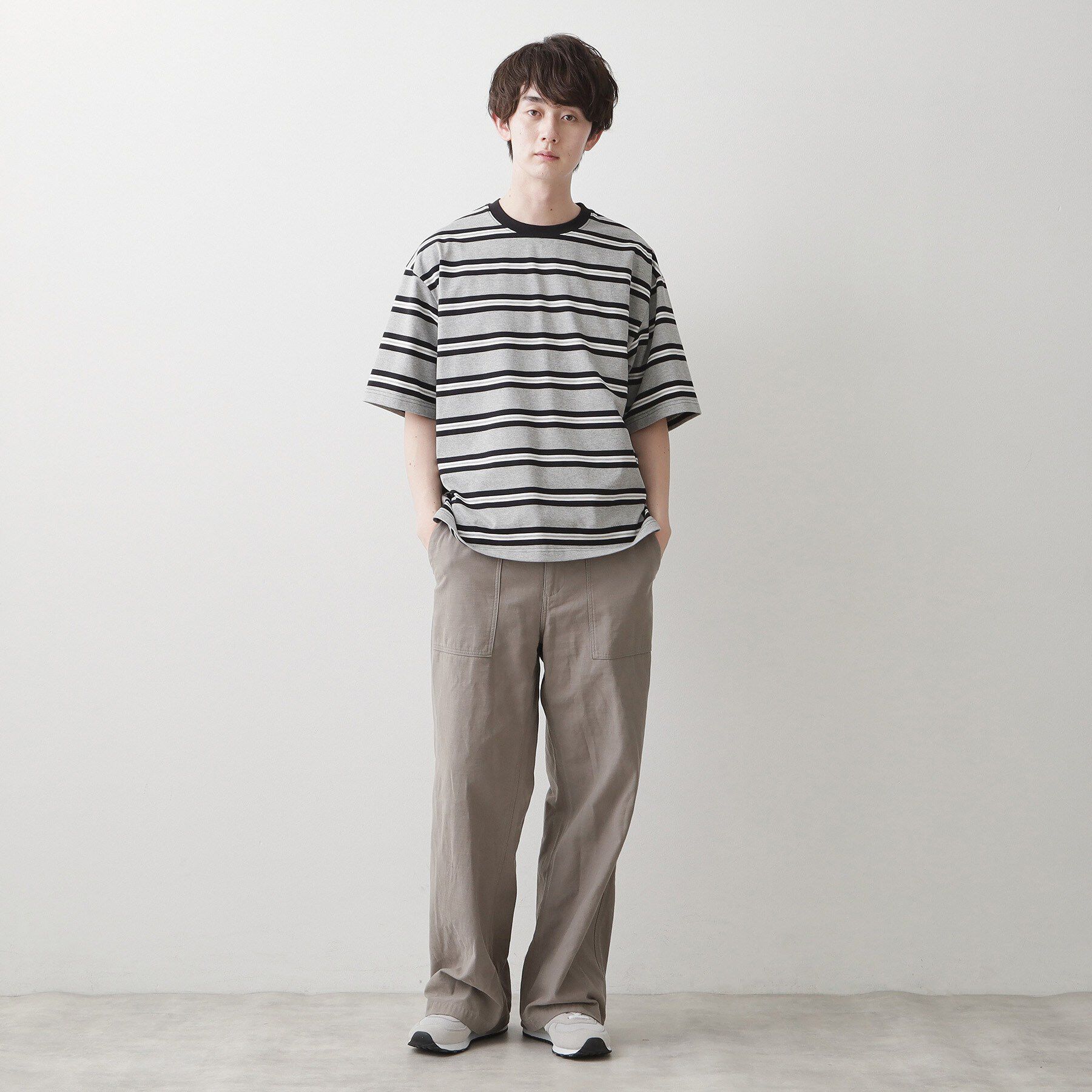 Dessin「【洗える】ボーダークルーカットソー」|Tシャツ・カットソー|