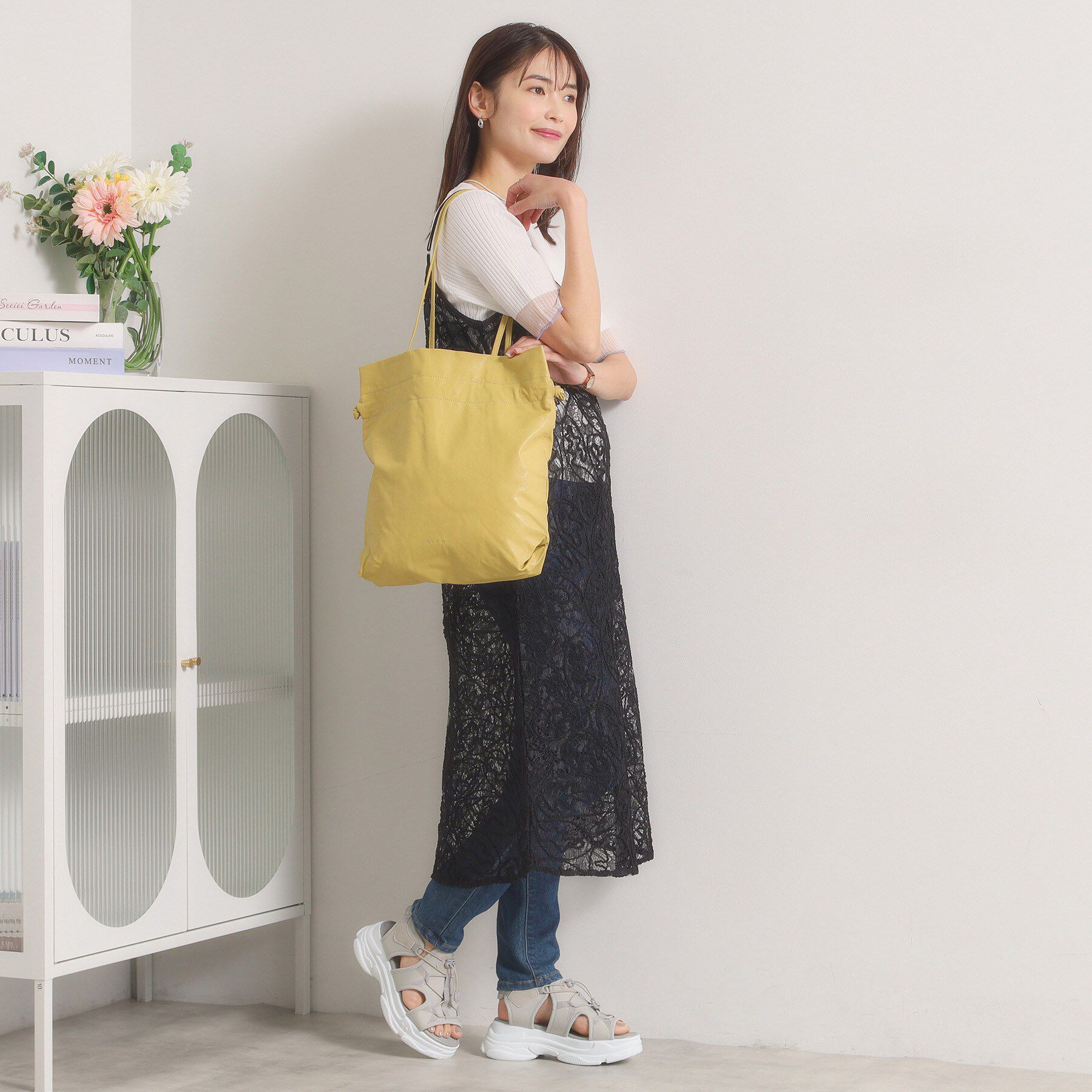 ITS&rsquo;DEMO「洗えるA4巾着トート」|トートバッグ|