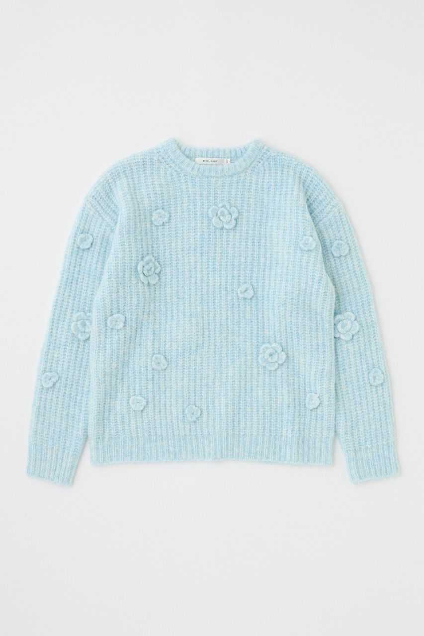 MOUSSY「FLORAL MOTIF OVER セーター」|ニット・セーター|