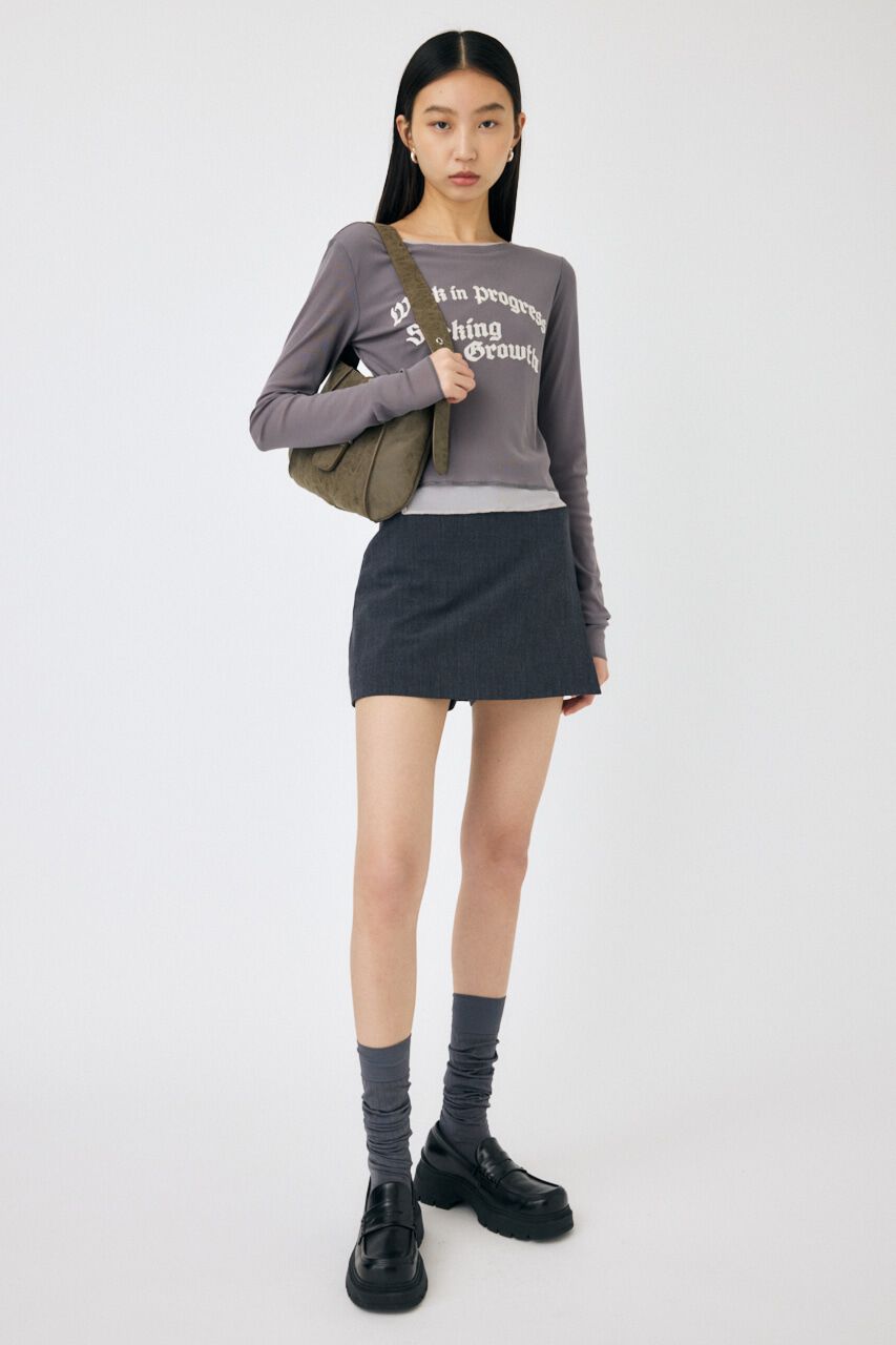 MOUSSY「SHEER LAYERED ロングスリーブTシャツ」|Tシャツ・カットソー|