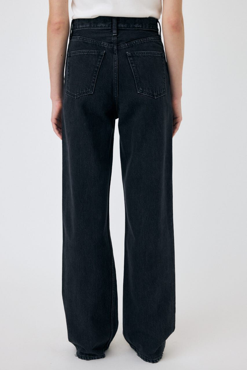 MOUSSY「HIGH WAIST BLACK STRAIGHT」|デニム|