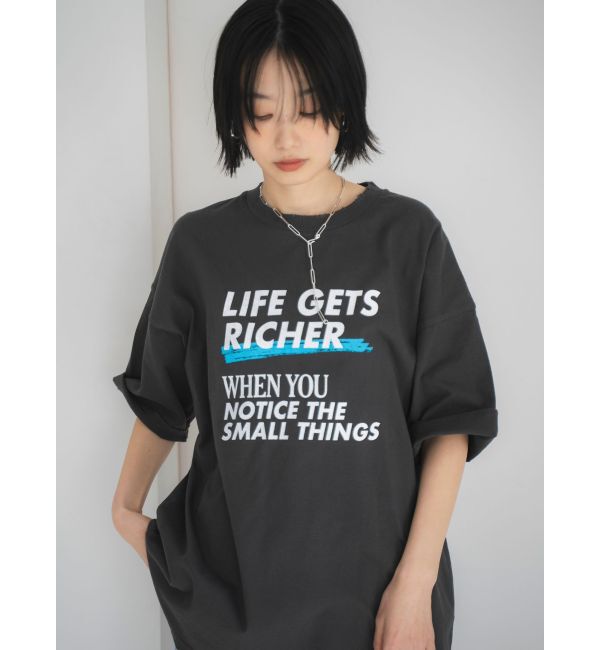 Ungrid「ダメージデザインロゴビッグTee」|Tシャツ・カットソー|