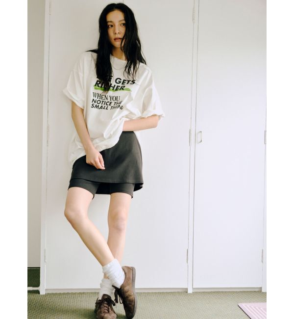 Ungrid「ダメージデザインロゴビッグTee」|Tシャツ・カットソー|