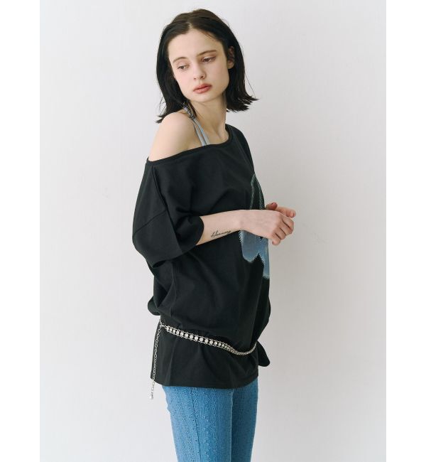 jouetie「チェリーワンショルルーズTシャツ」|Tシャツ・カットソー|