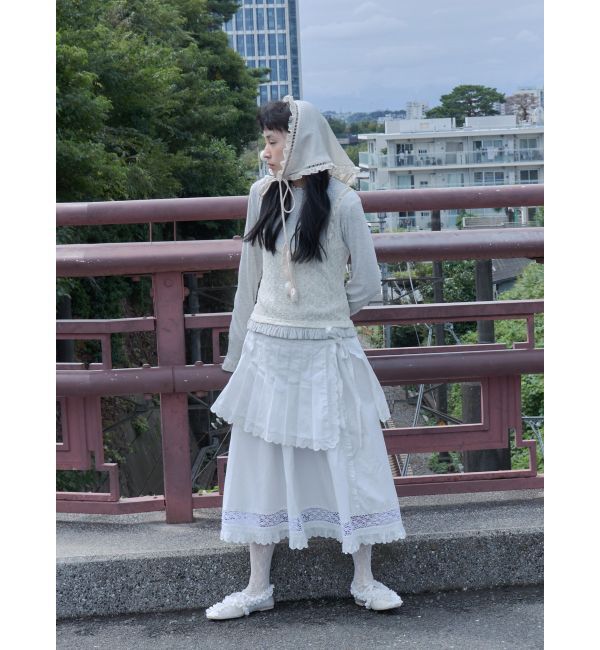 merry jenny「lace layered long tee」|Tシャツ・カットソー|