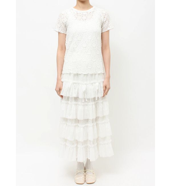 merry jenny「ribbon lace tee」|Tシャツ・カットソー|