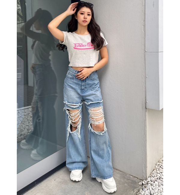 GYDA「EndsvilleショートTシャツ」|Tシャツ・カットソー|