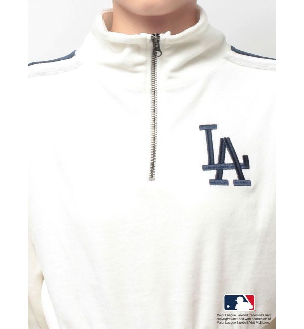 GYDA「GYDA［MLB］2ラインハーフZIPショートトップス」|Tシャツ・カットソー|