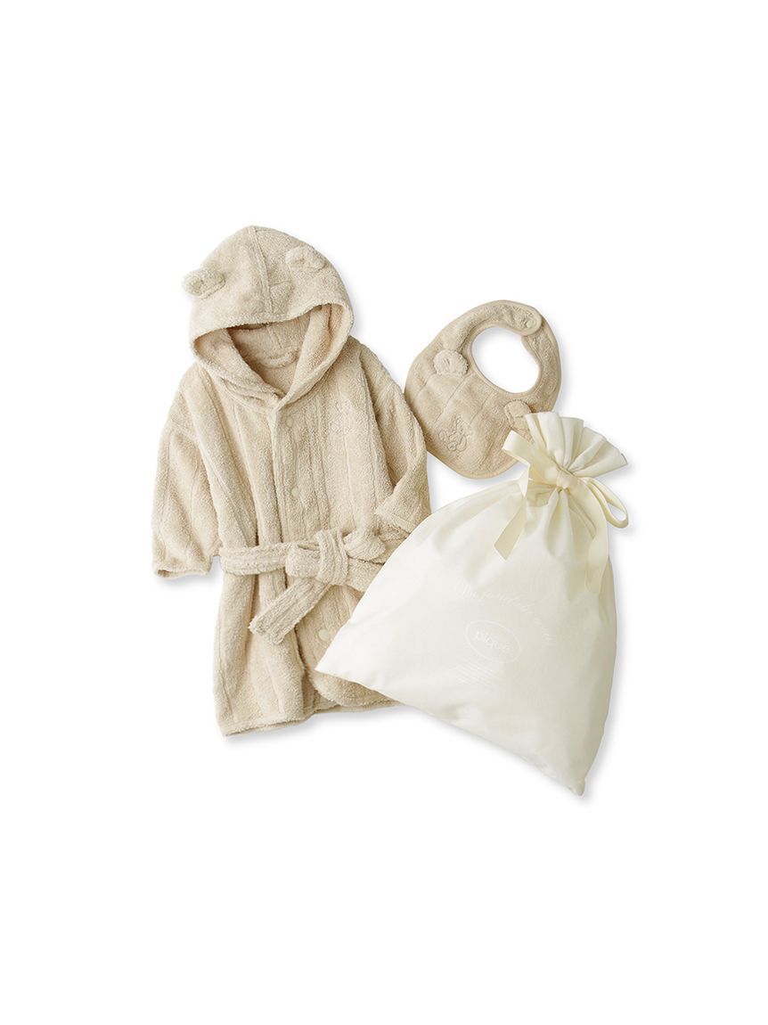 GELATO PIQUE KIDS & BABY「【ラッピング済み】【BABY】タオルローブ&スタイSET」|その他ベビー用品|BEG