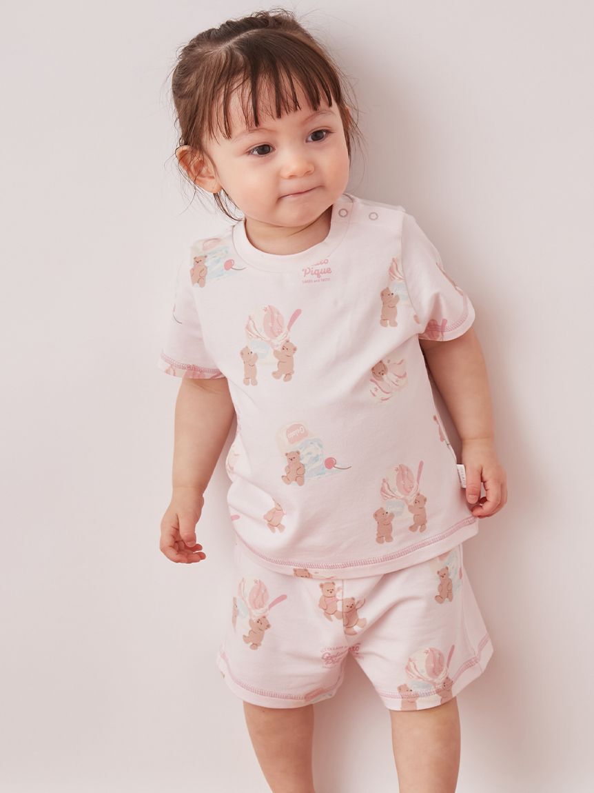 GELATO PIQUE KIDS & BABY「【BABY】【接触冷感】アイスクリームベア柄ショートパンツ」|その他ベビーウェア|