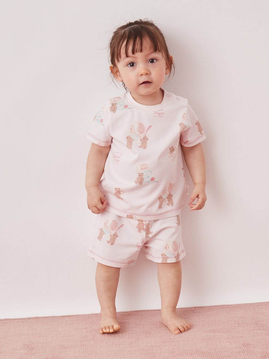 GELATO PIQUE KIDS & BABY「【BABY】【接触冷感】アイスクリームベア柄Tシャツ」|その他ベビーウェア|