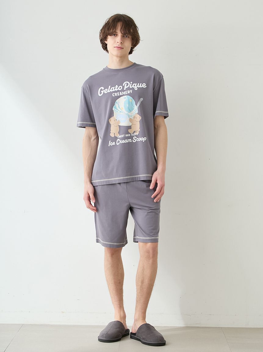 GELATO PIQUE HOMME「【HOMME】【接触冷感】アイスクリームベアワンポイントハーフパンツ」|その他|