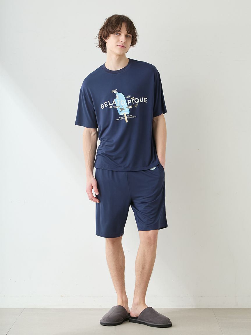 GELATO PIQUE HOMME「【HOMME】【接触冷感】アイスポップジャージーＴシャツ」|ルームウェア|