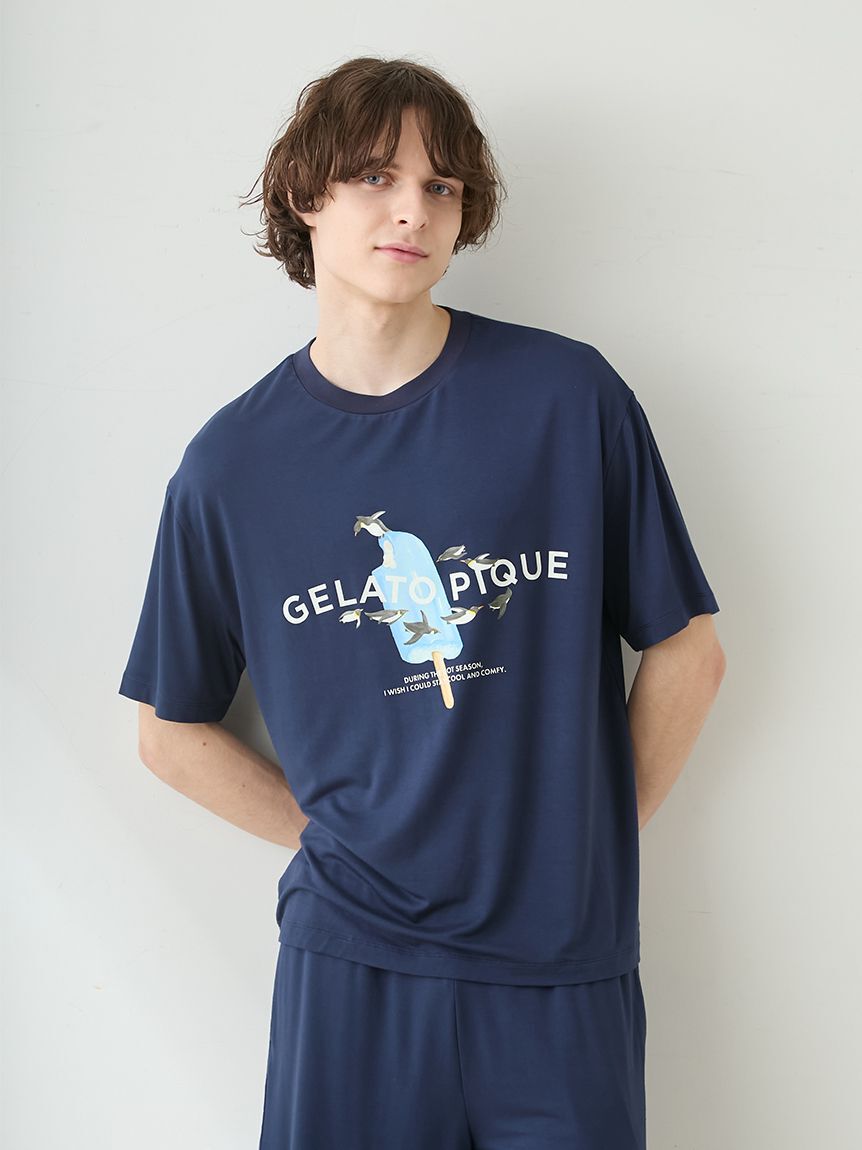 GELATO PIQUE HOMME「【HOMME】【接触冷感】アイスポップジャージーＴシャツ」|ルームウェア|