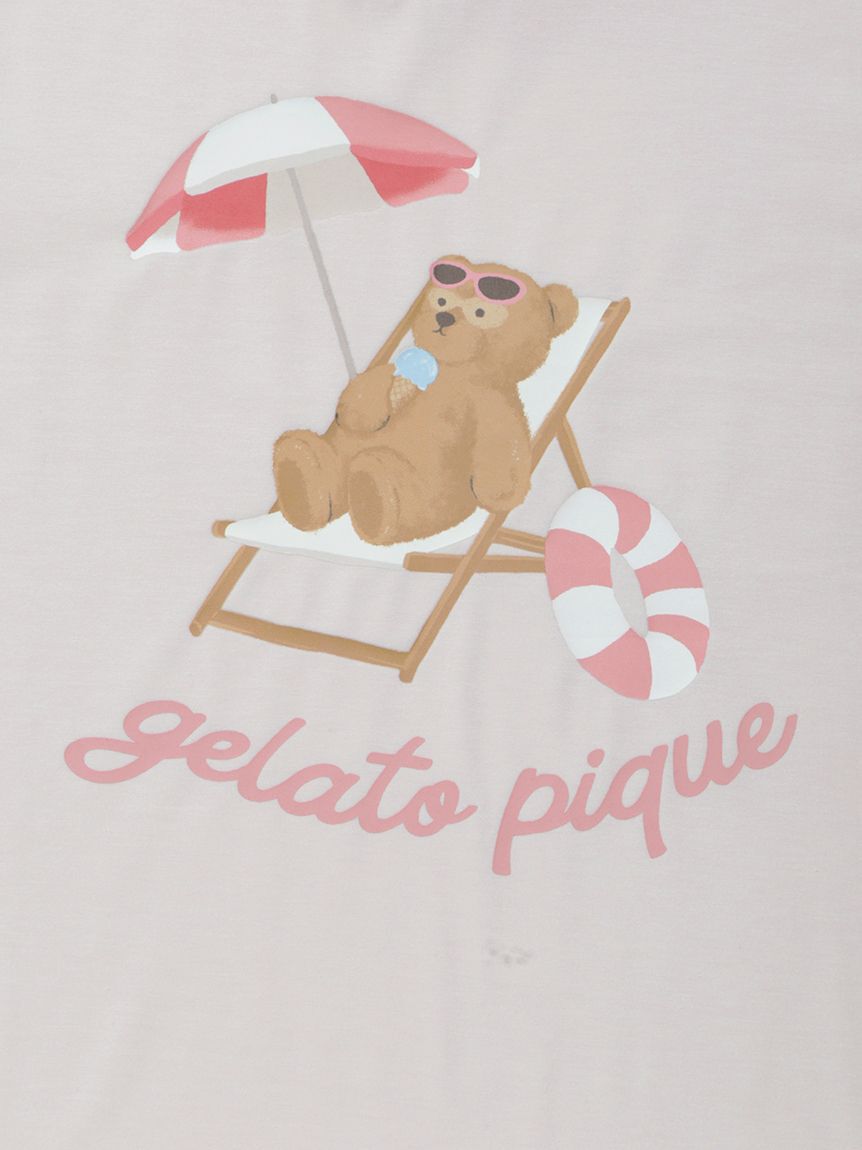GELATO PIQUE KIDS & BABY「【JUNIOR】【接触冷感】サマーベアワンポイントTシャツ」|ルームウェア|