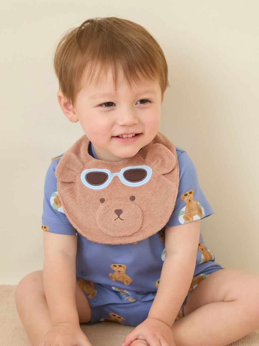 GELATO PIQUE KIDS & BABY「【ラッピング済み】【BABY】サマーベア ジャガードブランケット&スタイSET」|その他ベビー用品|