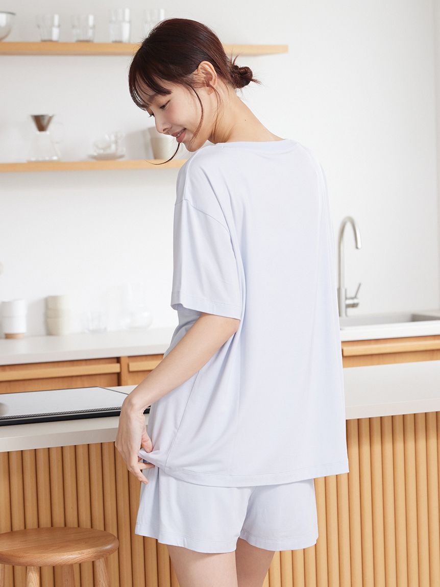 gelato pique「【接触冷感】COOLレーヨンデザートロゴTシャツ」|ルームウェア|