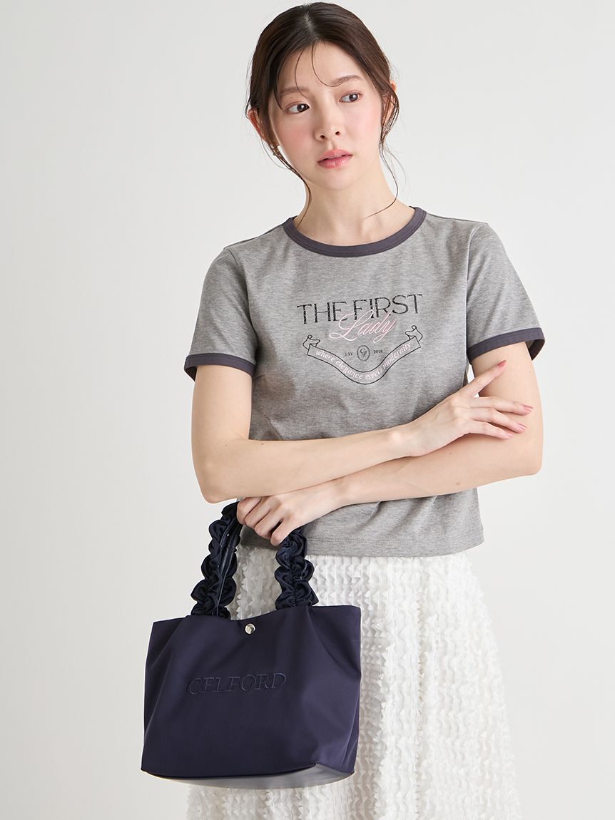 CELFORD「【WEB限定カラー】フリルラメ刺繍トートバッグ（small）」|トートバッグ|