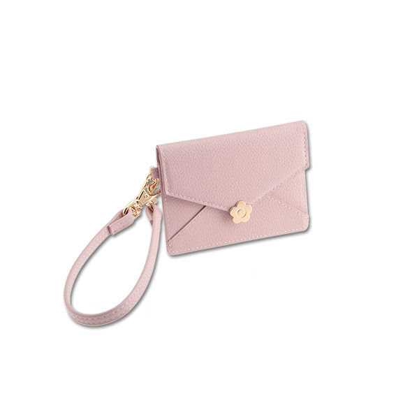 MARY QUANT「シーリングデイジーレター シングルパスケース」|財布|ピンク