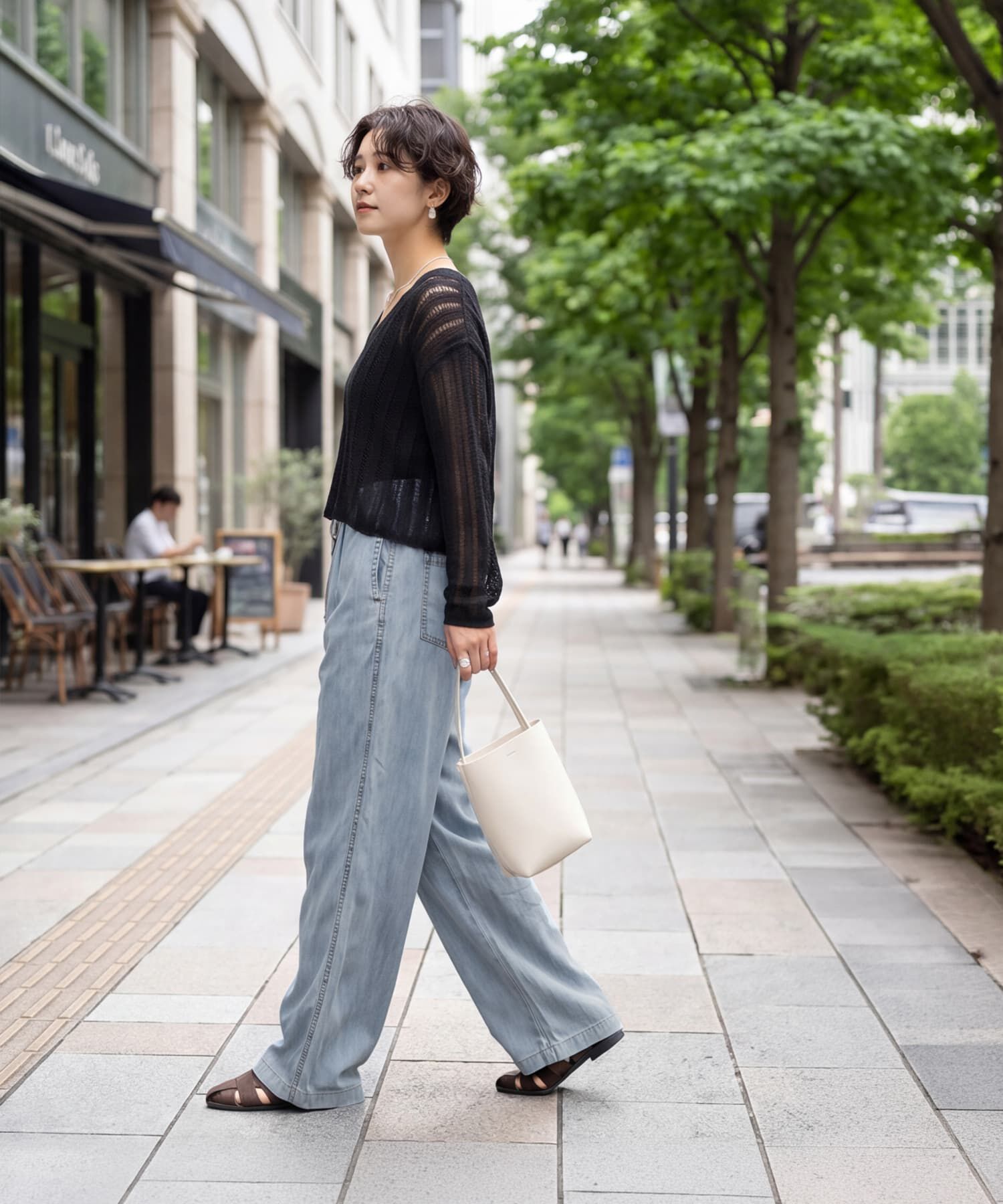STYLE DELI「涼しいテンセルデニム風ギャザーパンツ」|その他|